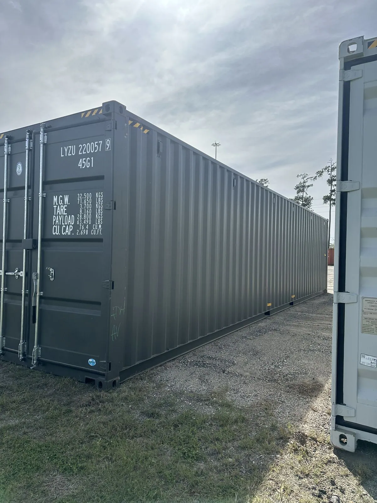 new one-trip 40ft high cube conex container for sale in Houston TX