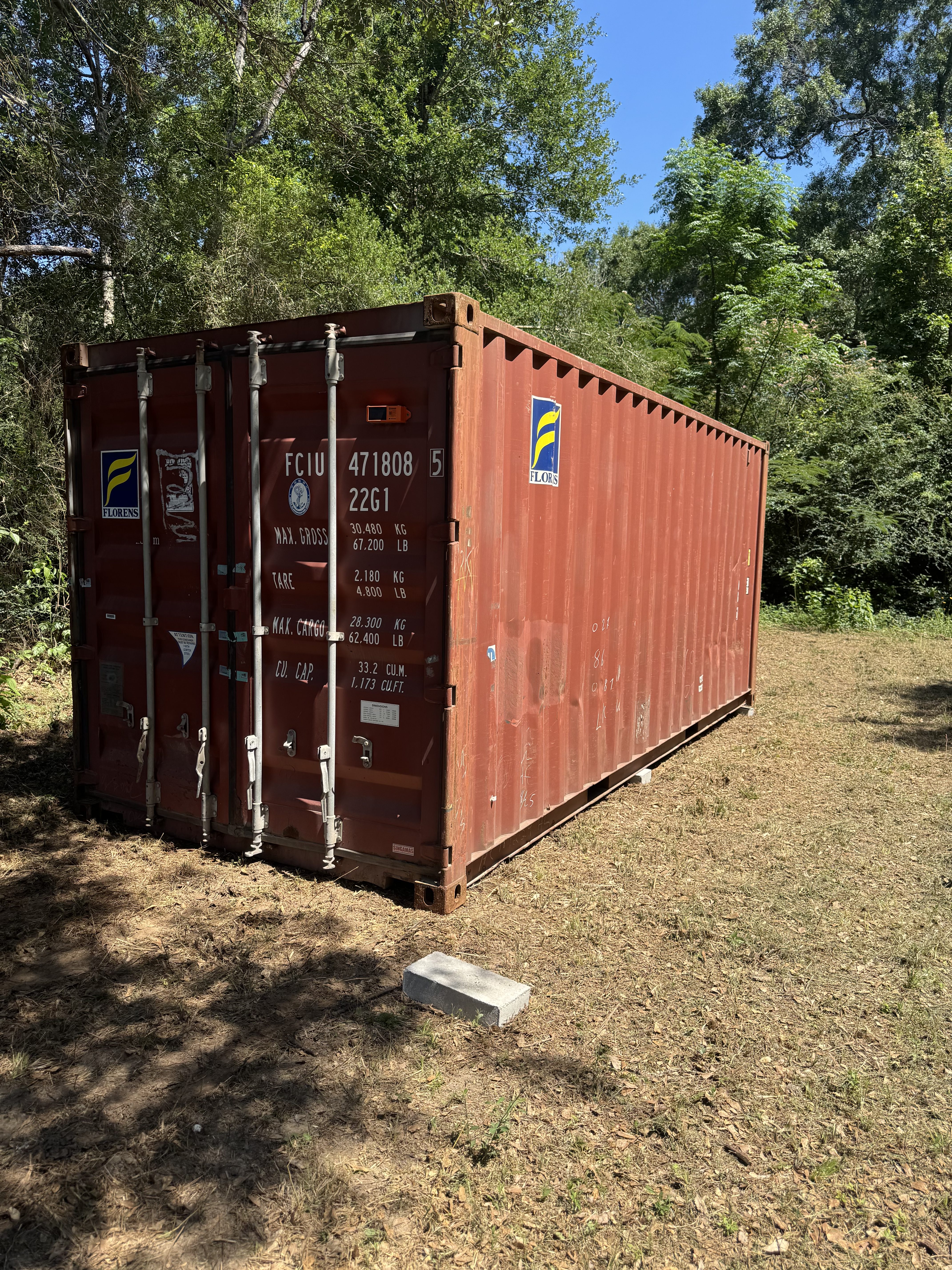20ft wind and watertight shipping container for sale in Houston TX